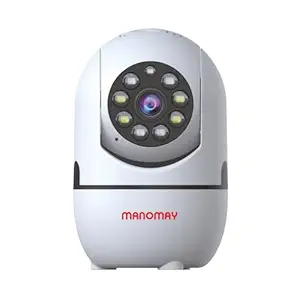 MANOMAY Bot Pro 2MP Smart CCTV Wi-fi Home Security Camera with Color Night Vision | Pan Tilt 360° View | 2 Way Talk | Baby Pet Monitoring | Motion Detect Tracking | Supports SD Card Up to 256 GB